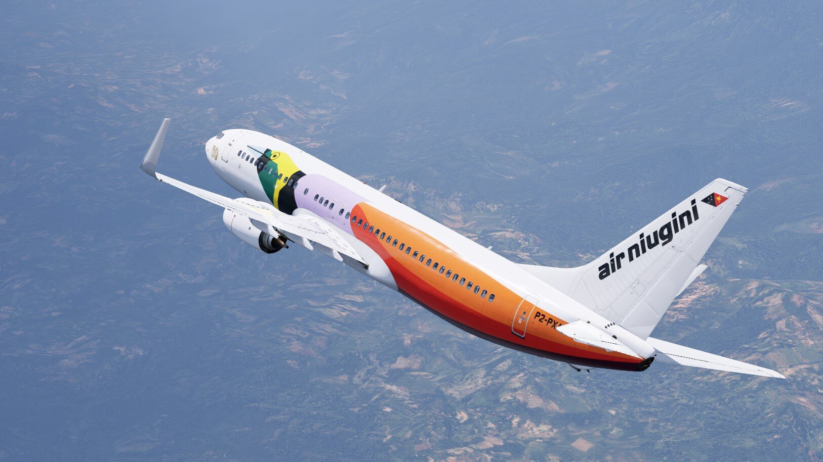Air Niugini 50th Anniversary Retro P2-PXA for LevelUP 737-800