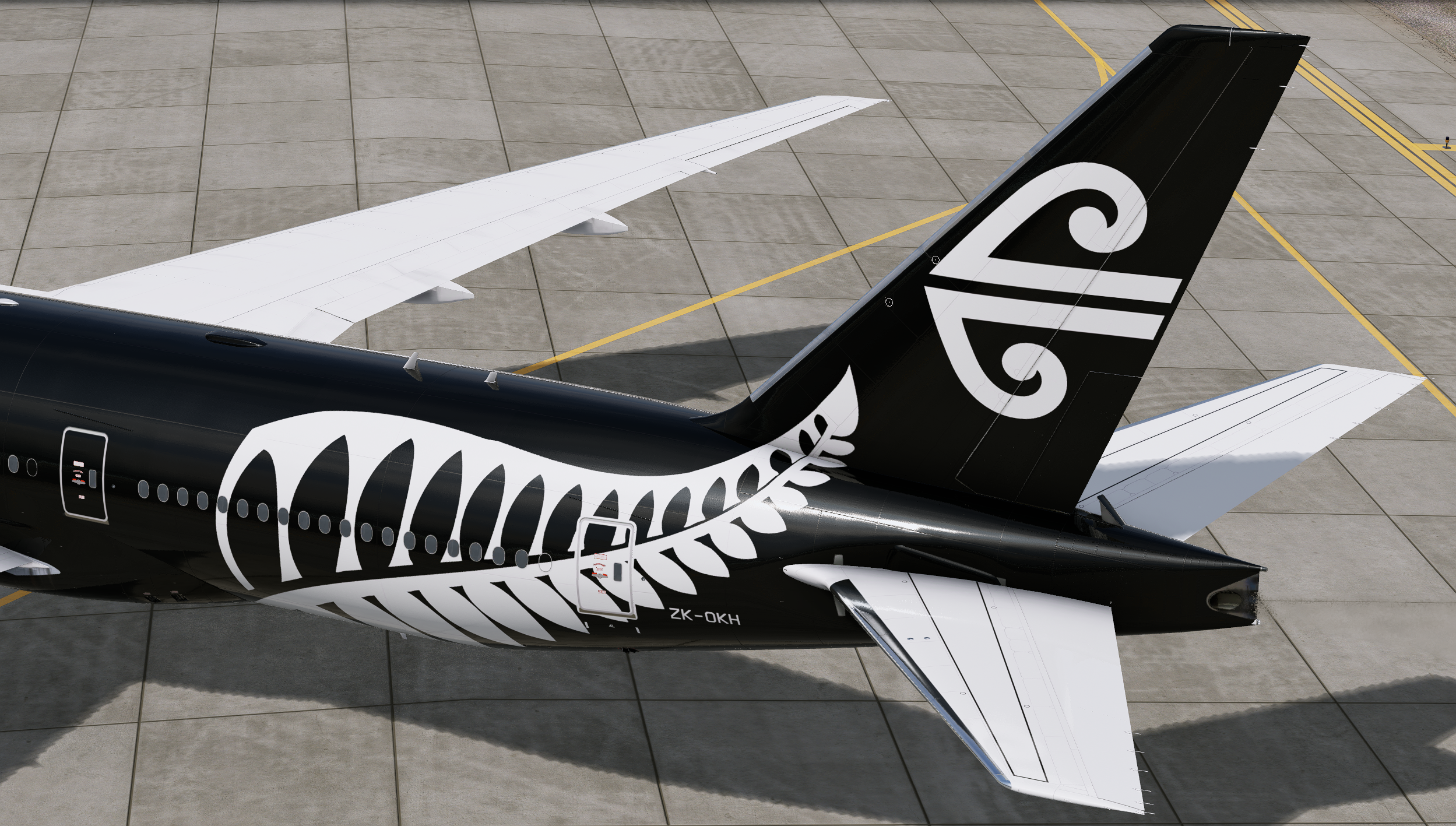 Air New Zealand (All Blacks) - FF 777-200ER Trent 800 - 777