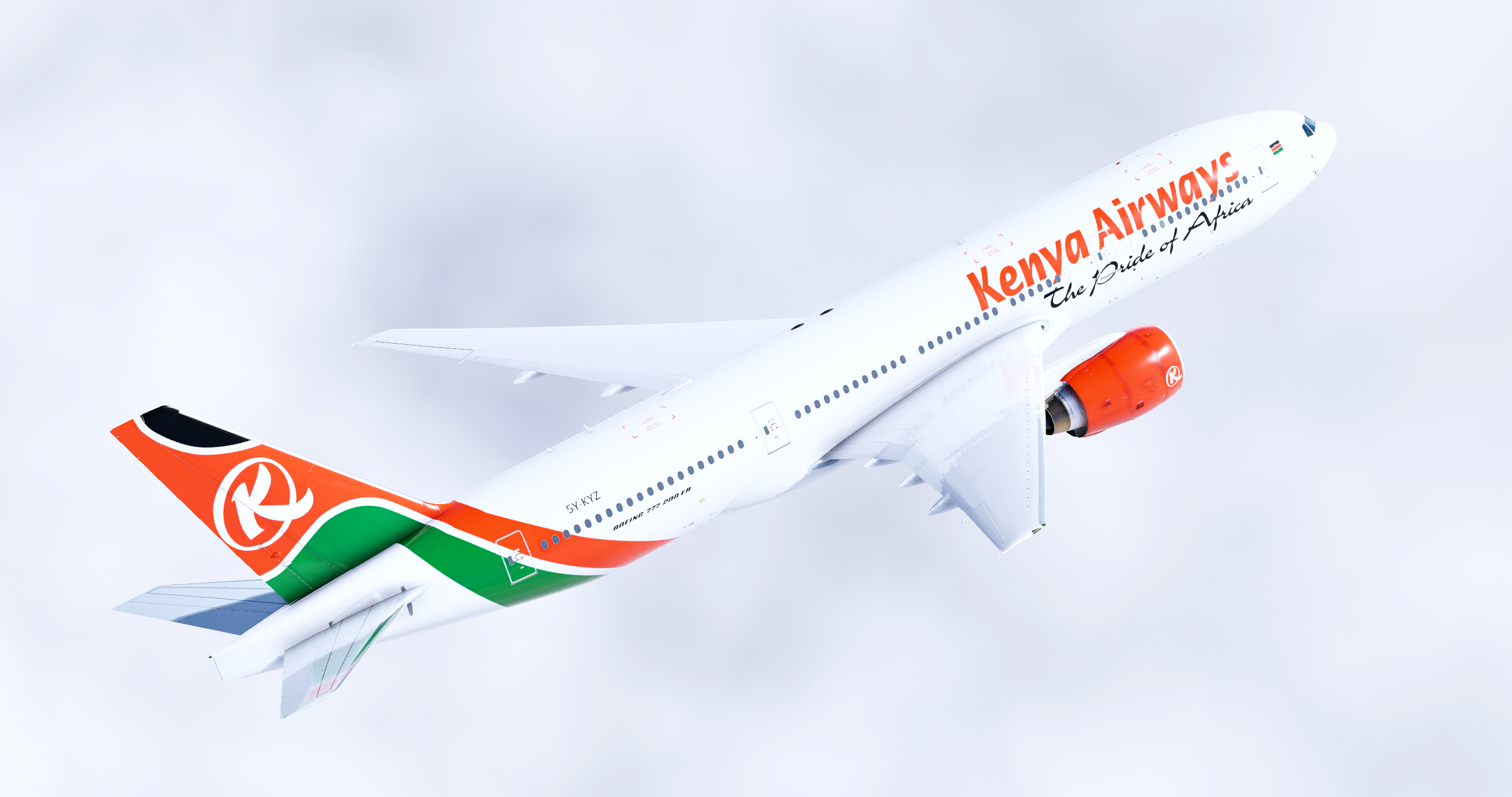 FlightFactor 777-200V2 Kenya Airways Pack 4K - Libraries - Threshold
