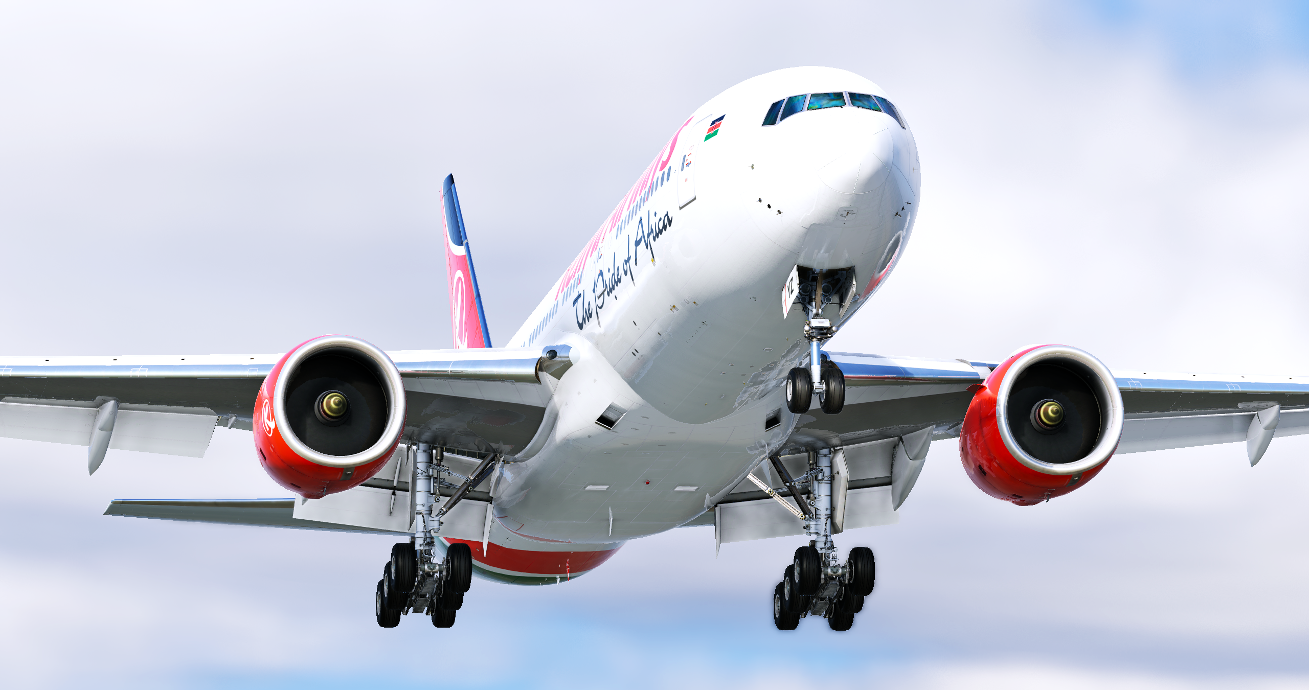 特撮 777 FlightFactor 777-200V2 Kenya Airways Pack 4K - Libraries - Threshold