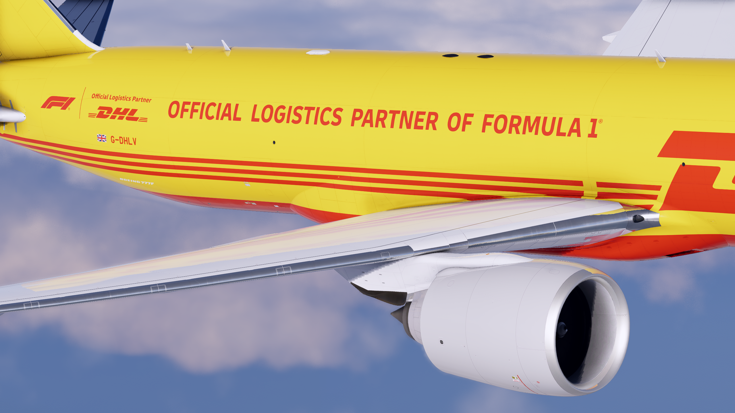 DHL UK 3 Livery Pack FF 777-F - 8K and 4K - 777 (Flight Factor