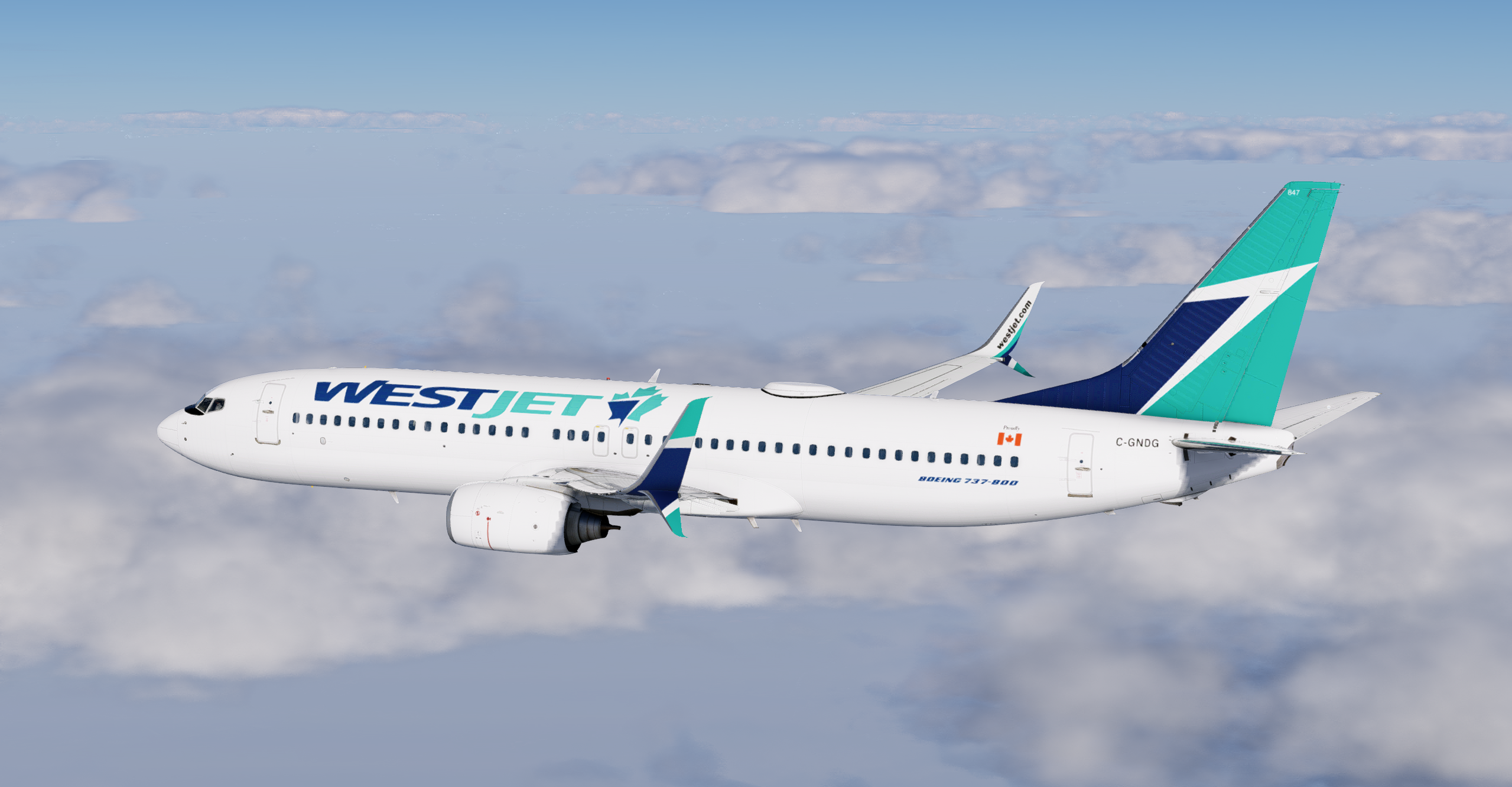 Westjet -700/-800 Pack for Levelup v2 - 737-800 - Threshold