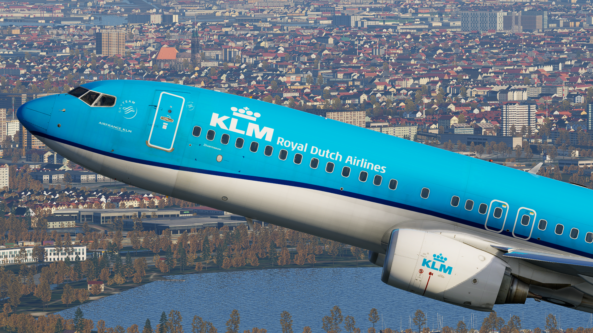 LevelUp V2 737-800 KLM PH-BXI (8K) - 737-800 - Threshold
