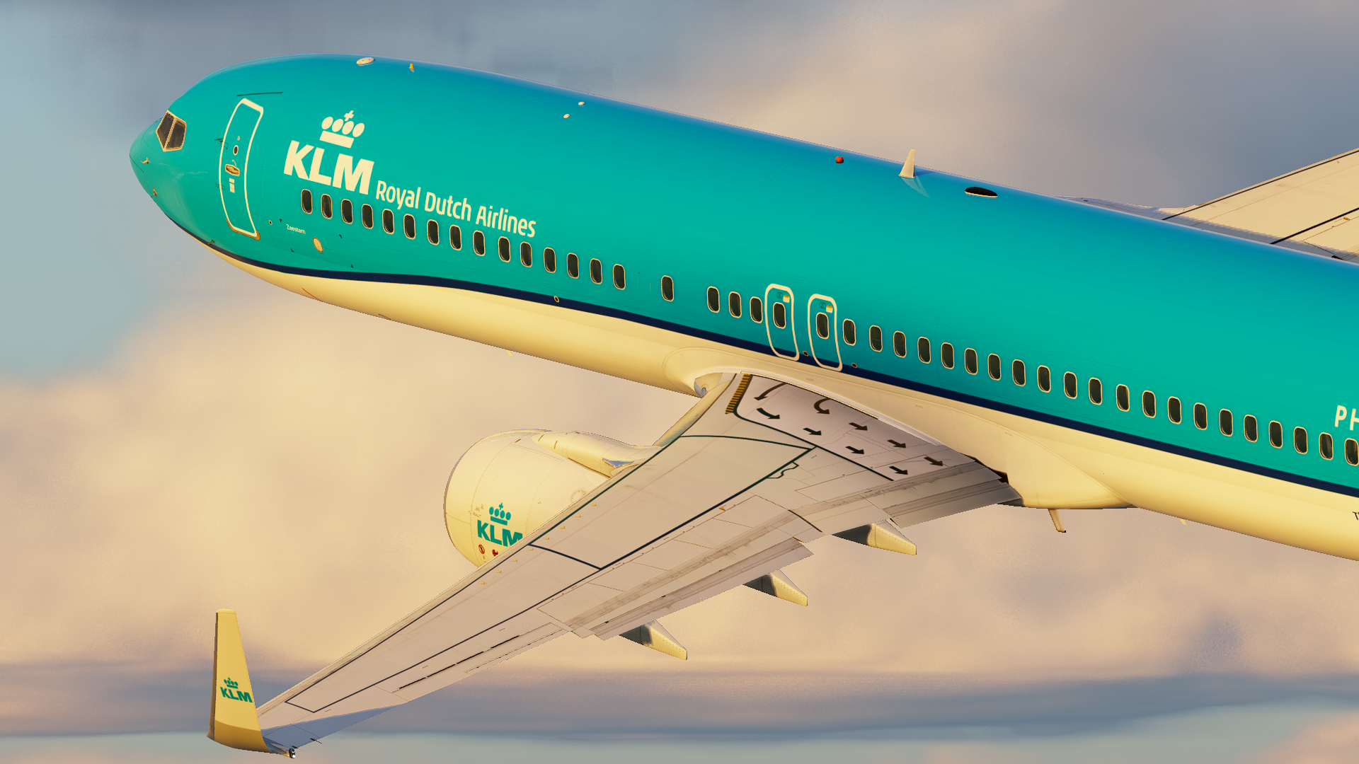 LevelUp V2 737-900 KLM PH-BXT (8K) - 737-900 - Threshold