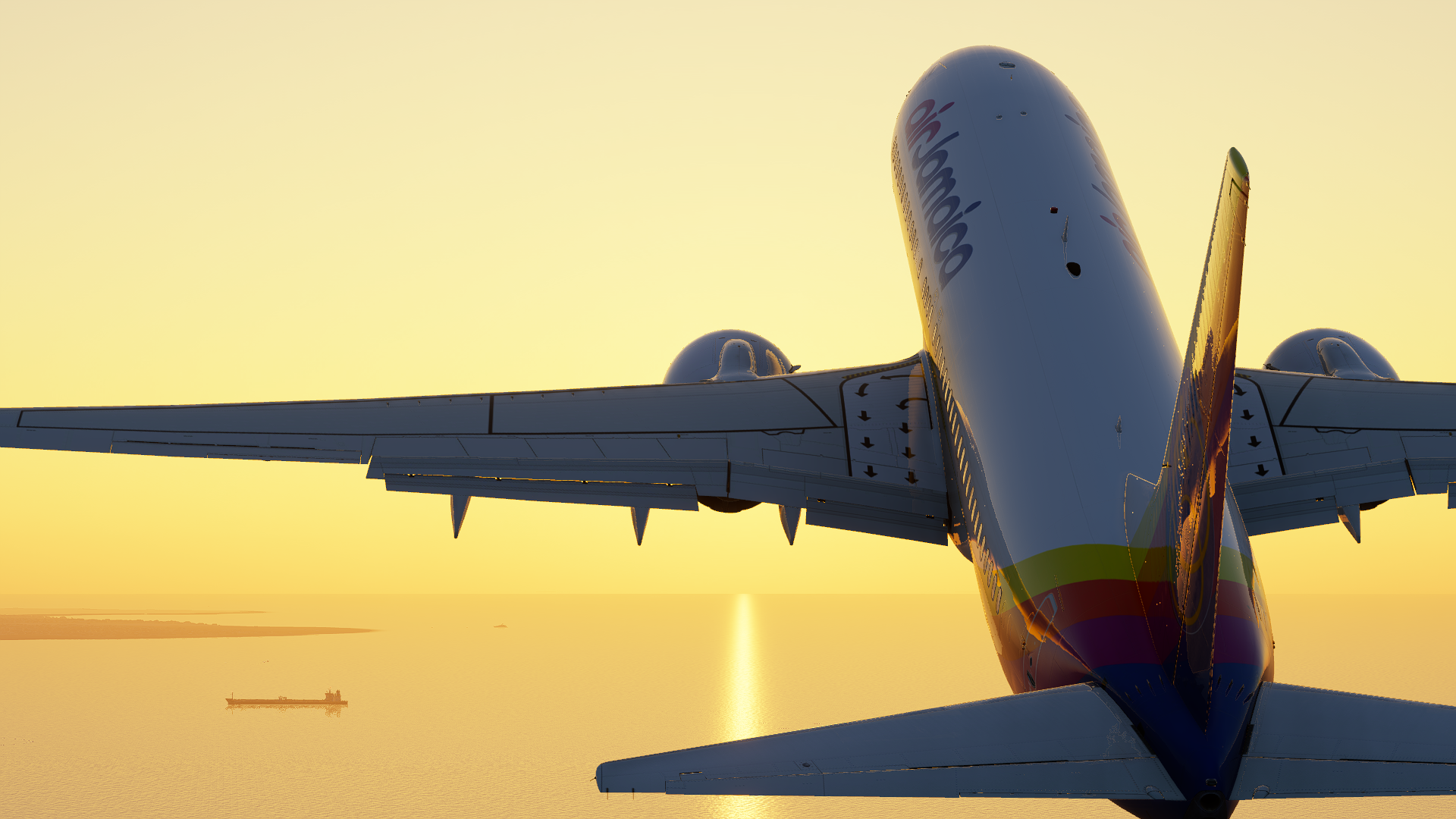 LevelUp V2 737-800 Air Jamaica 9Y-JMC (8K) - 737-800 - Threshold