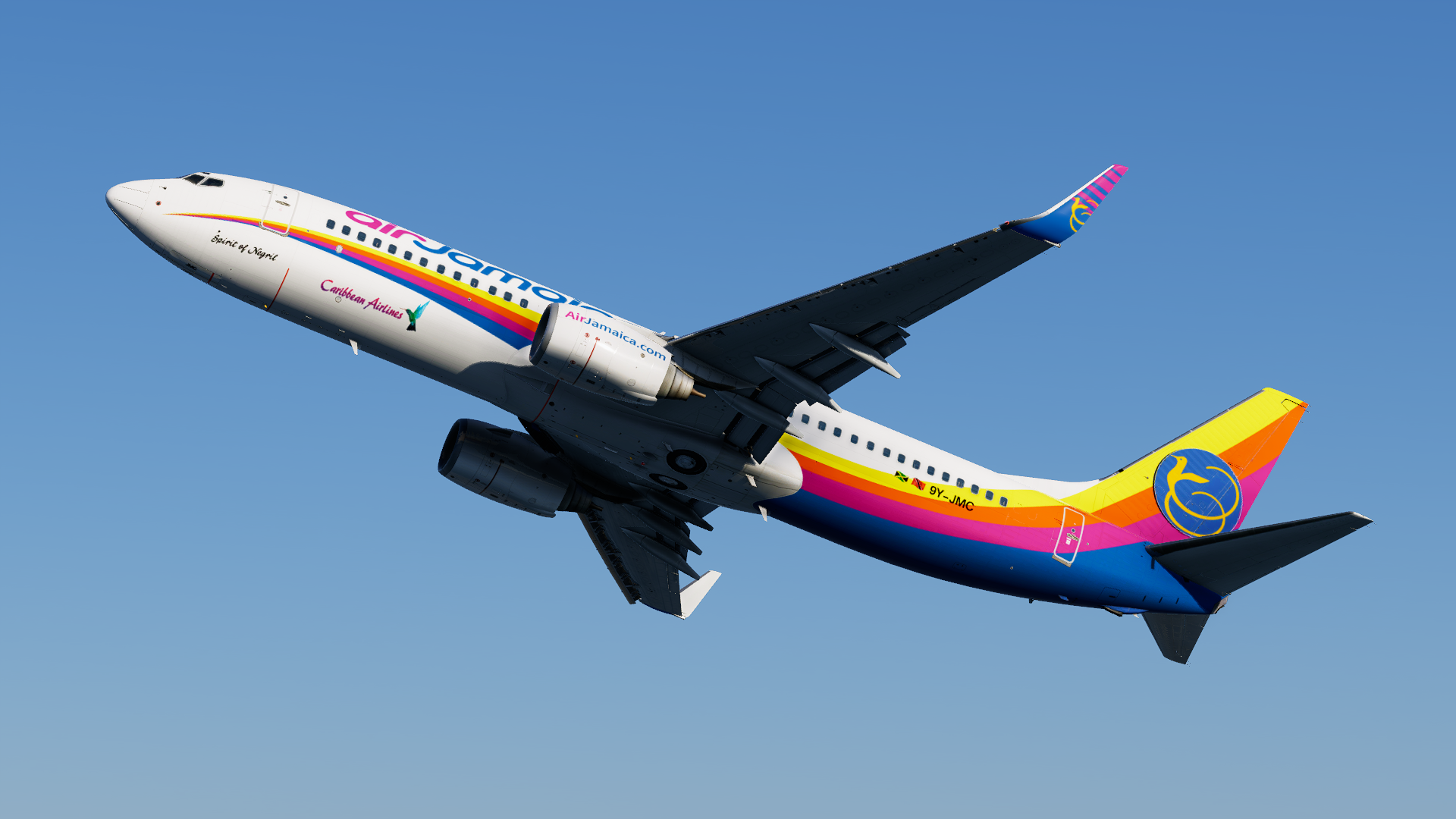 LevelUp V2 737-800 Air Jamaica 9Y-JMC (8K) - 737-800 - Threshold