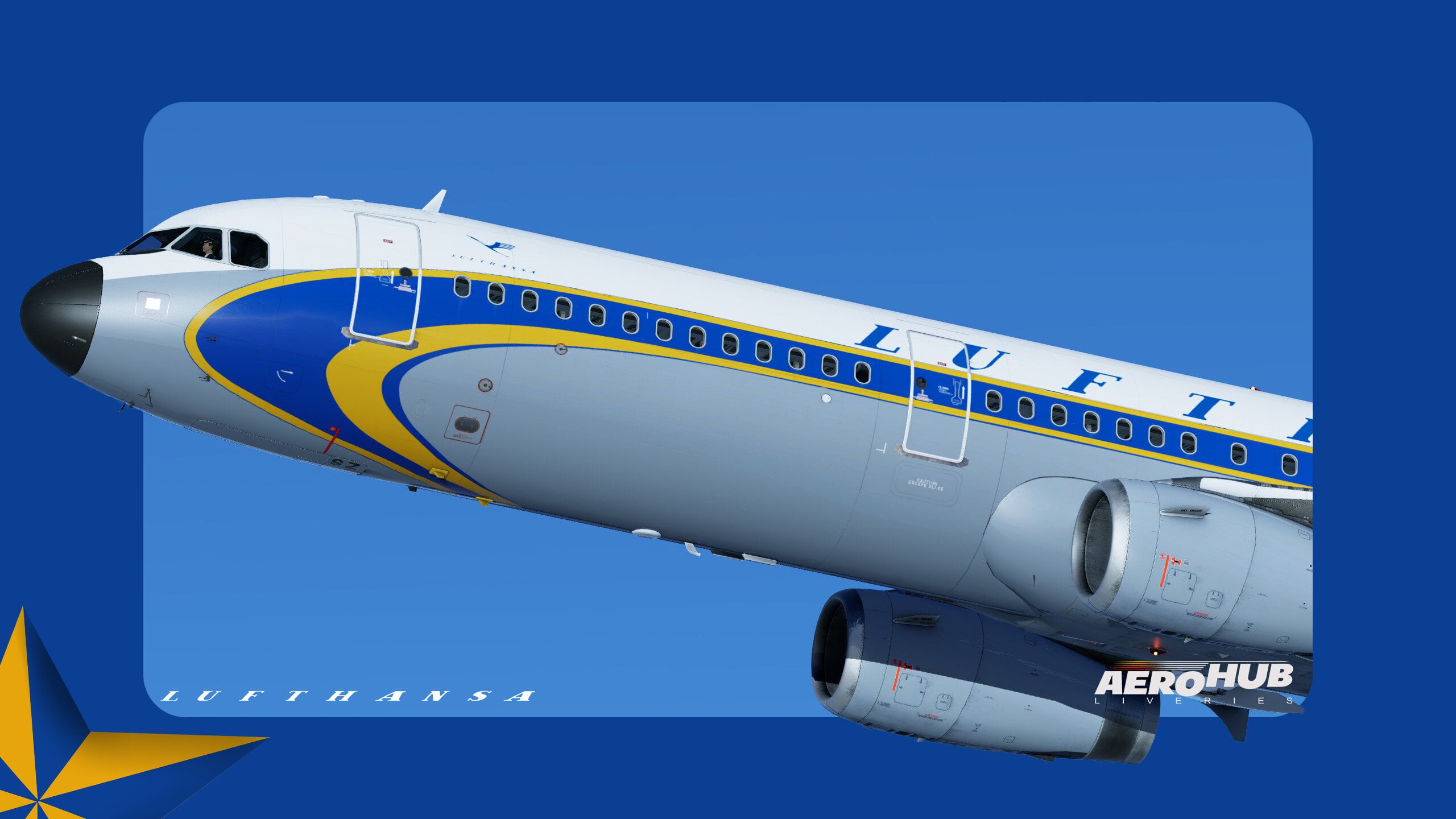 Toliss A321 Lufthansa Retro Super Star D-AISZ [8K] - Liveries