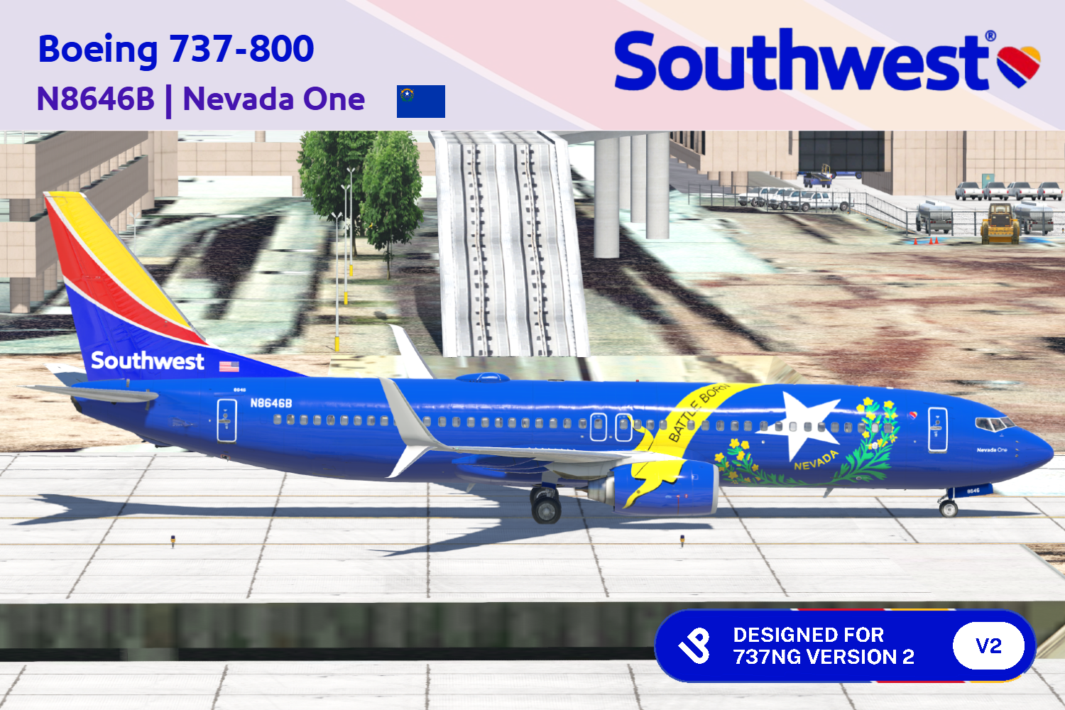 Southwest Airlines - Nevada One | 737-800 - Liveries - Threshold