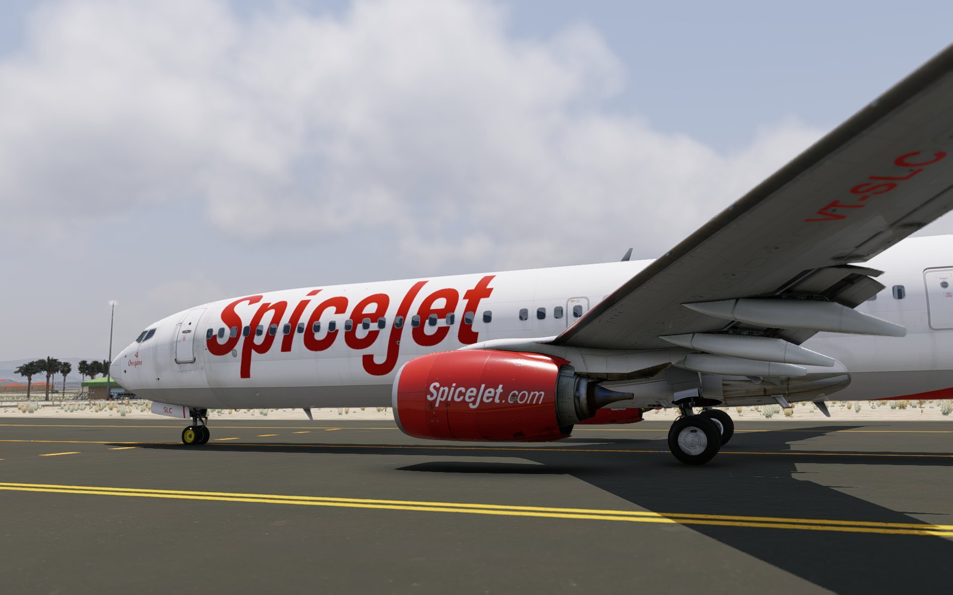 LevelUp 737-900ER v2 8K SpiceJet VT-SLC - 737-900 - Threshold