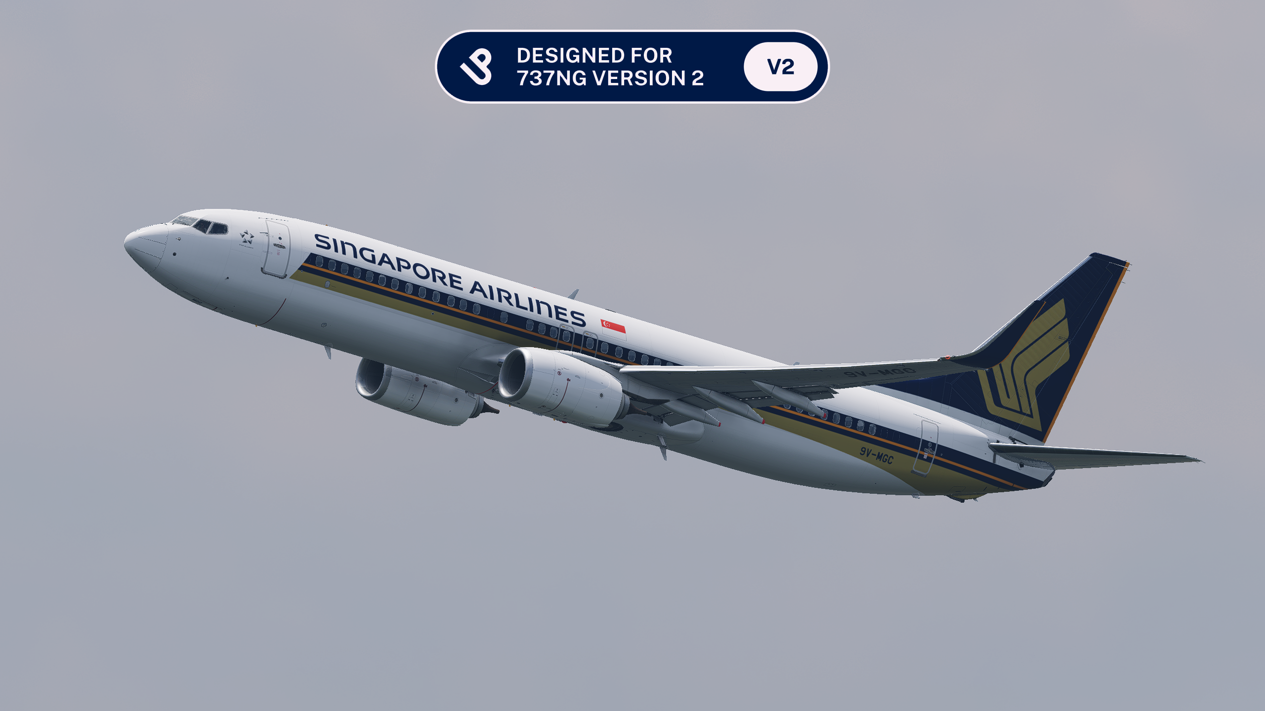 Singapore Airlines PACK w/ Cabin for LevelUp V2 (8K) - 737-800