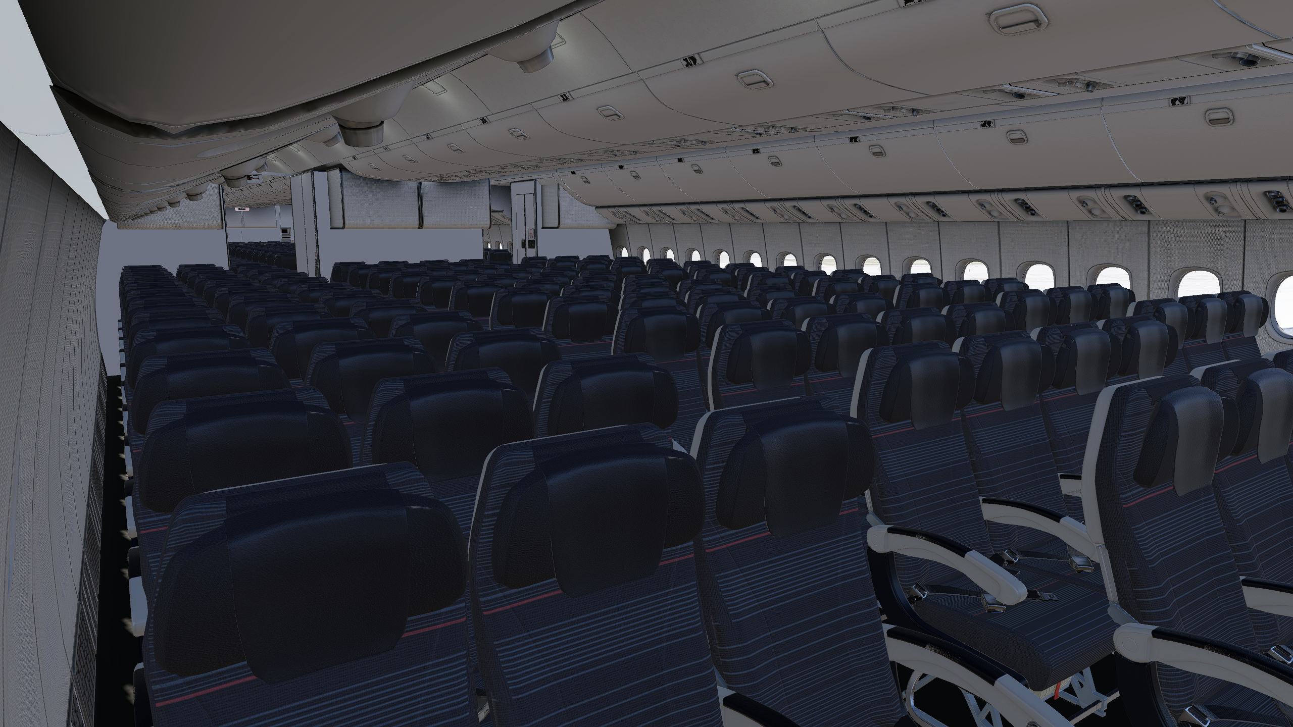 777ページ Air Canada FLEET w/ Cabin for FlightFactor 777-300ER V2 (4K) - 777