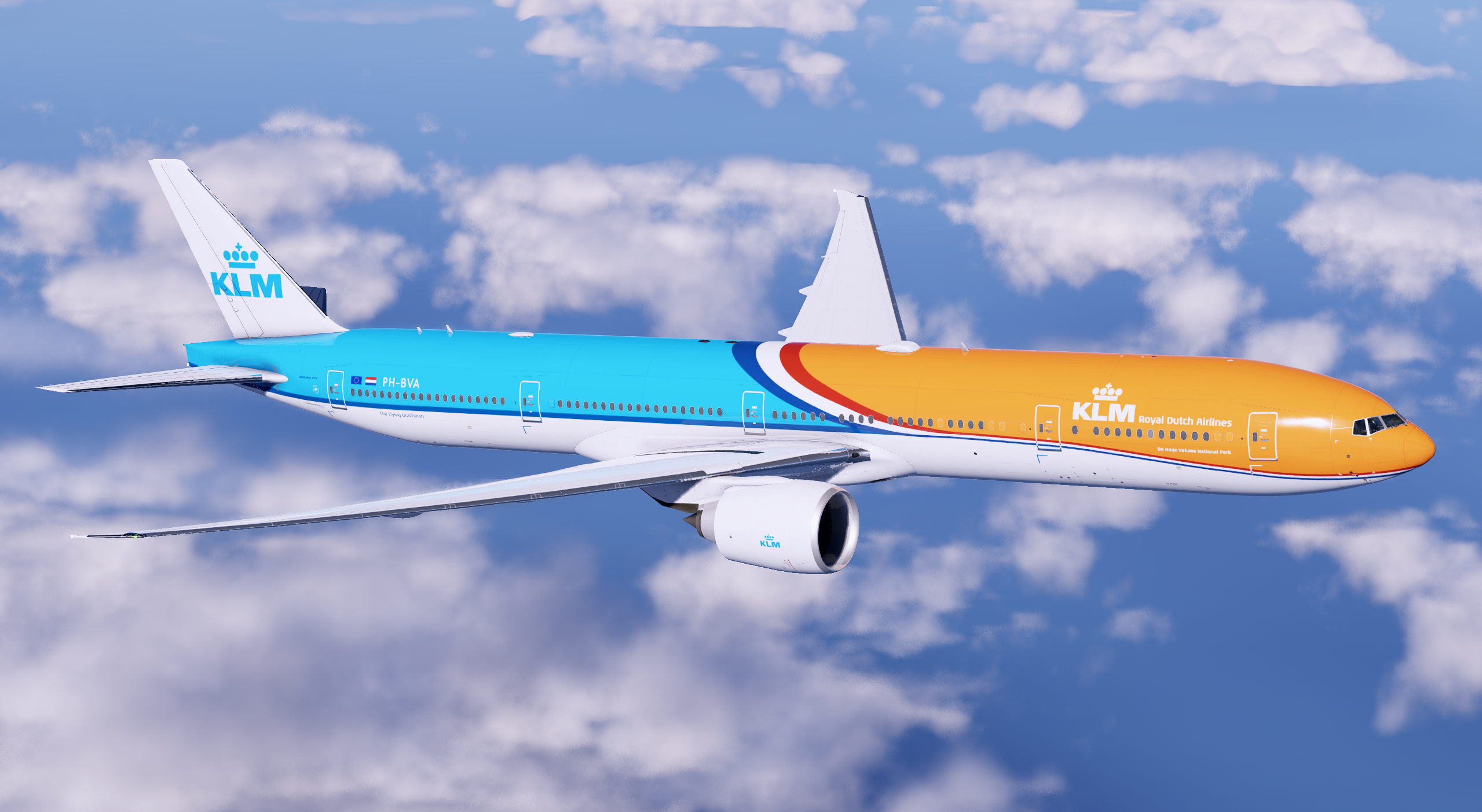 KLM Livery Pack PH-BVA & PH-BVW 777-300ER - 8K and 4K - 777