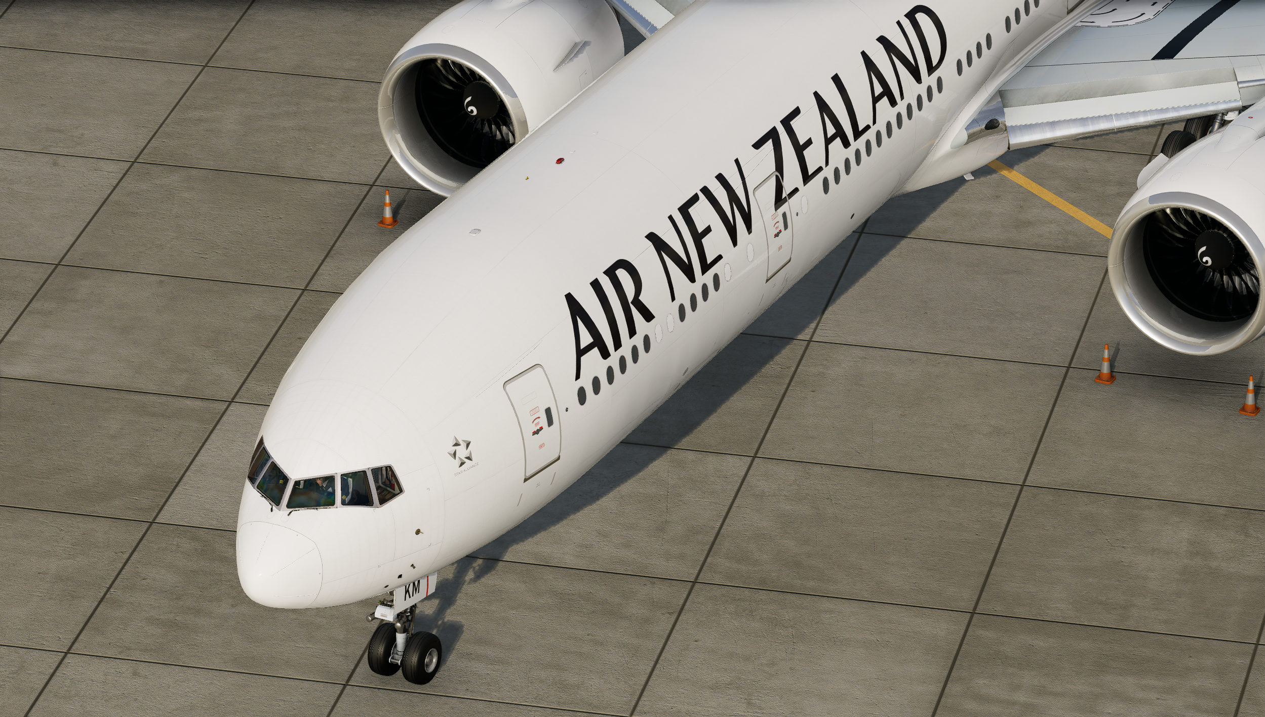 Air New Zealand (White) ZK-OKU - 777-300ER - 777 (Flight Factor