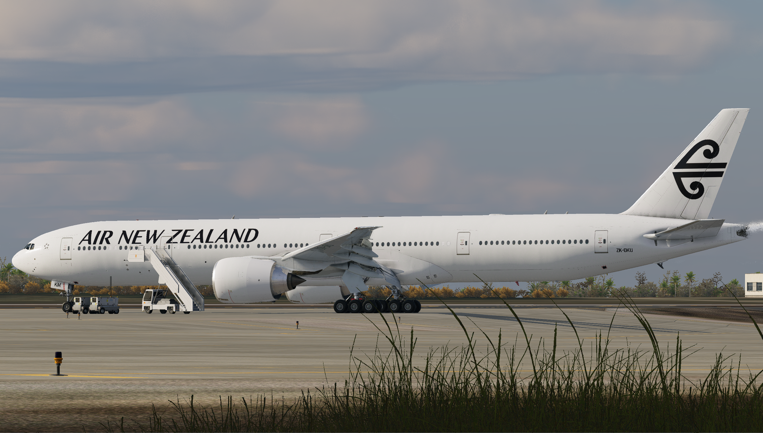 Air New Zealand (White) ZK-OKU - 777-300ER - 777 (Flight Factor