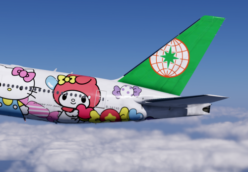 Eva Air Lolly Jet B-16740 4K & 8K - 777 (Flight Factor) - Threshold