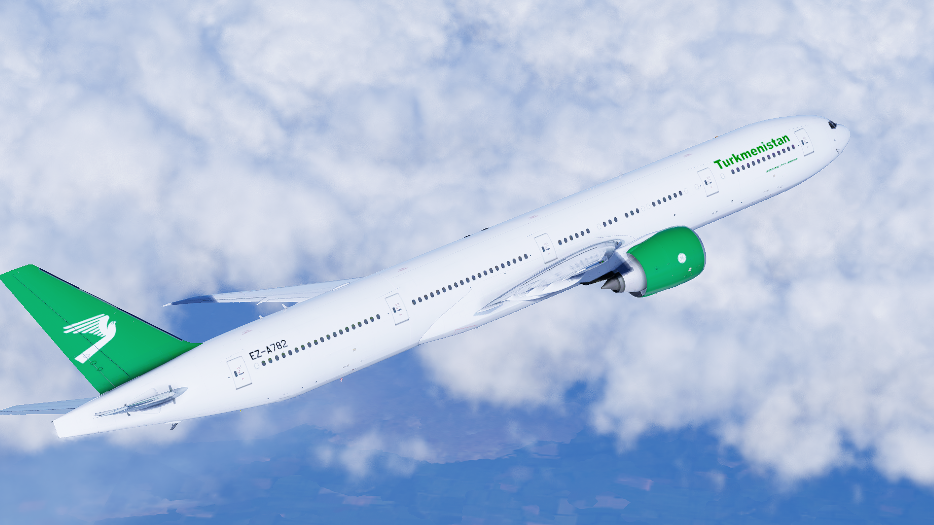 Flight Factor B777v2 | Turkmenistan Airlines B777-300ER | EZ-A782