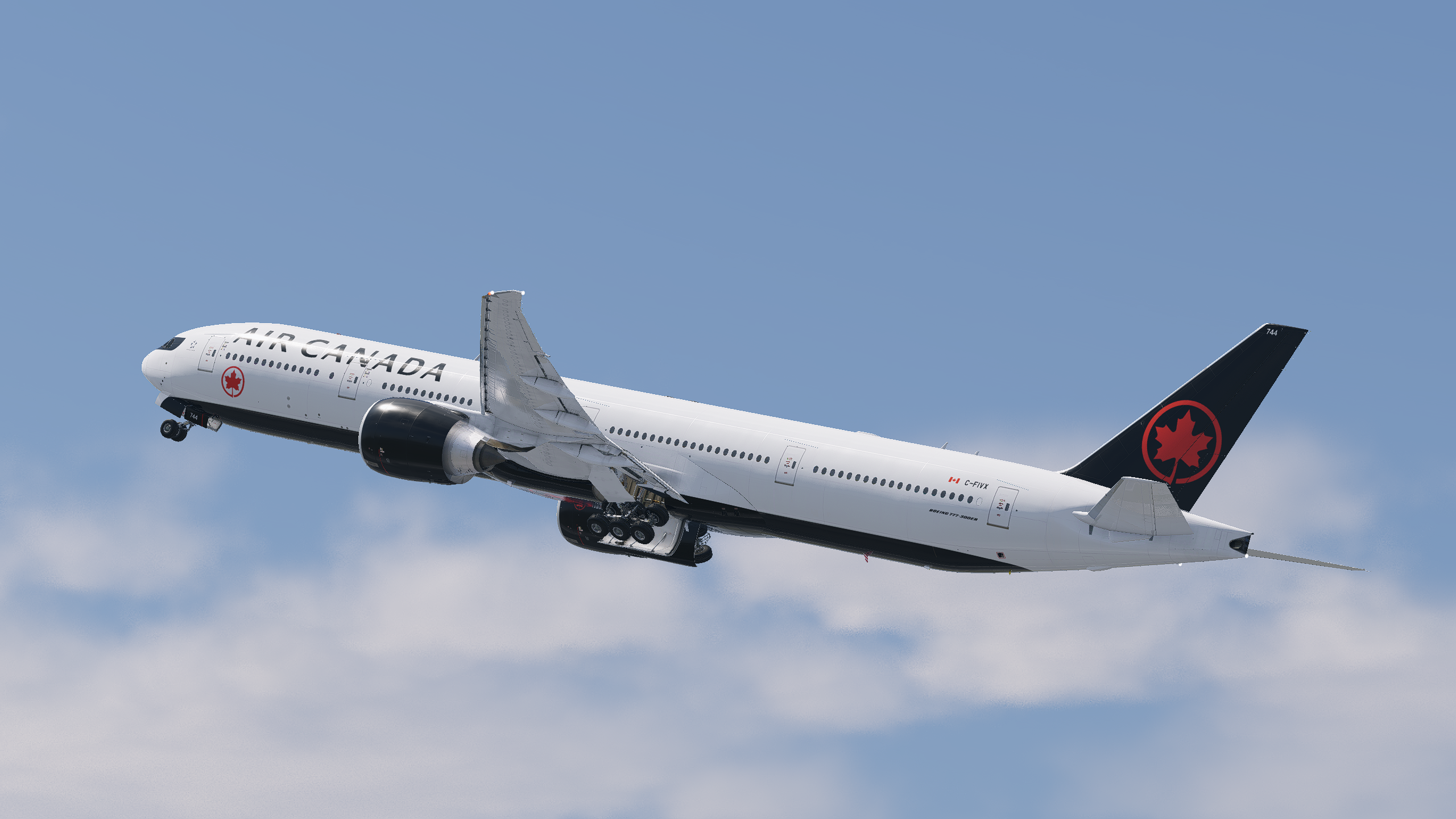 777ページ Air Canada FLEET w/ Cabin for FlightFactor 777-300ER V2 (4K) - 777