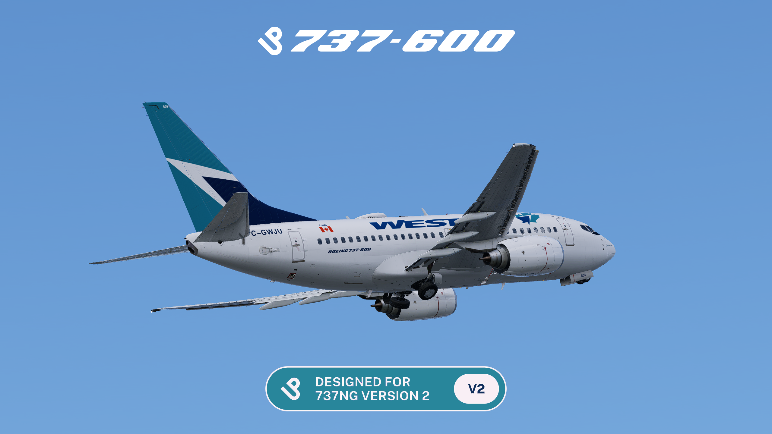 WestJet (1996/2016 Livery) FLEET w/ Cabin for LevelUp 737-600 V2