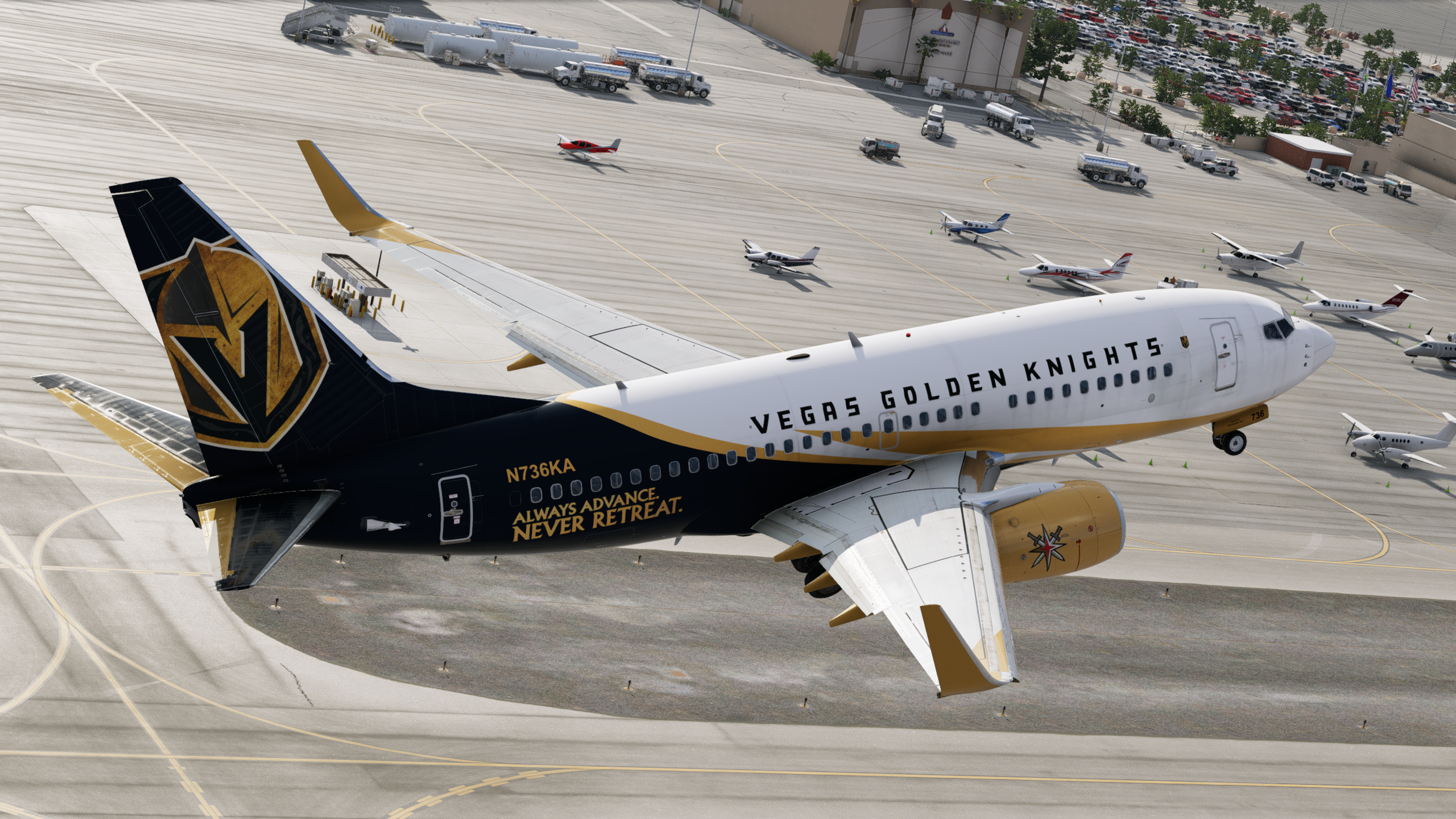 Kaiser Air B737-700 | N736KA | JSD - 737-700 - Threshold