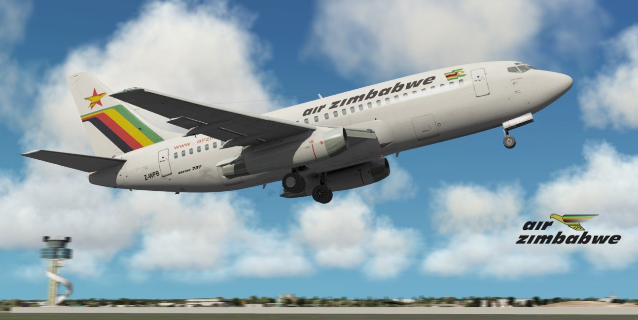 Air Zimbabwe Boeing 737-200 'Z-WPB' FlyJSim - 732 TwinJet Paints