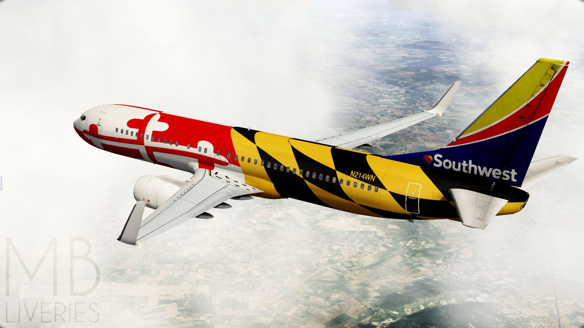 Southwest (Maryland One) - Boeing 737-800 EADT - Aircraft Skins