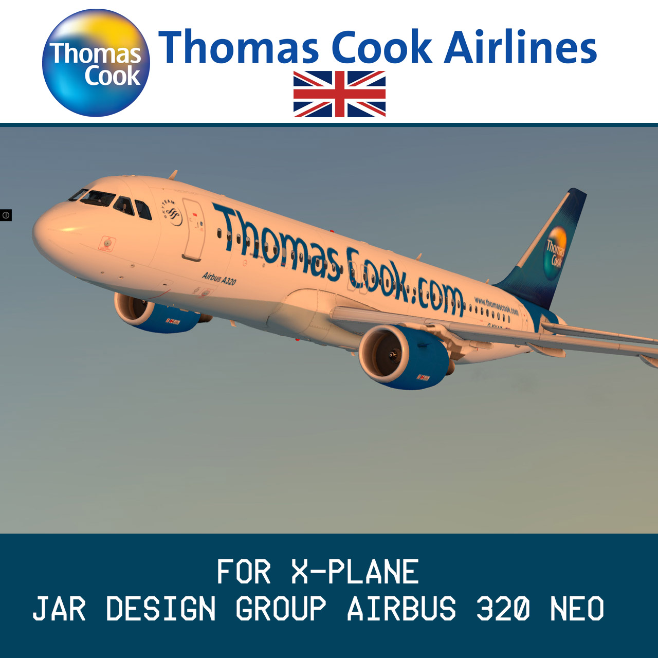 Thomas Cook V1 for JarDesign Airbus 320 NEO - Aircraft Skins - Liveries ...