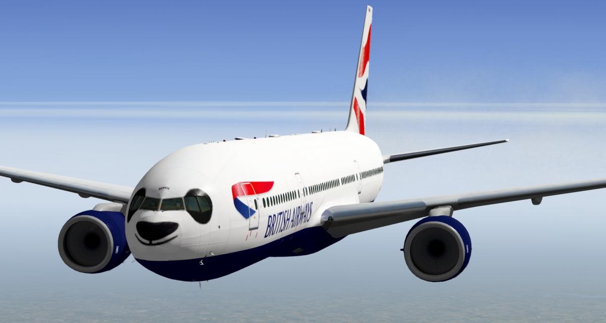 British Airways B777-236 G-YMMH Panda - Aircraft Skins - Liveries