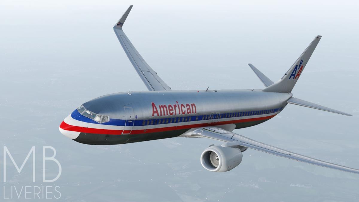 American Airlines (Old) - Boeing 737-800 (Default) - XP11