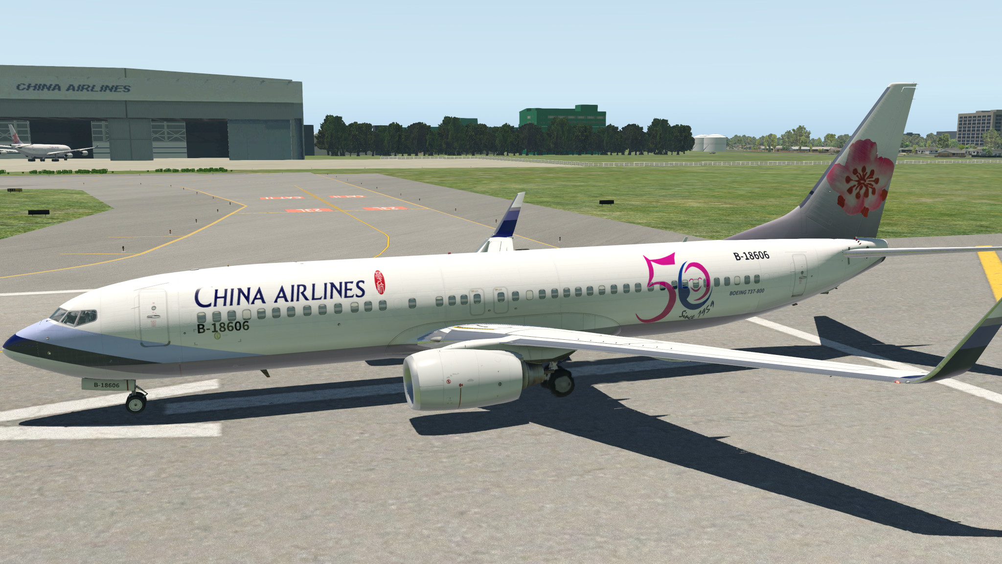 Default XP11 B737-800 China Airlines Livery - Aircraft Skins