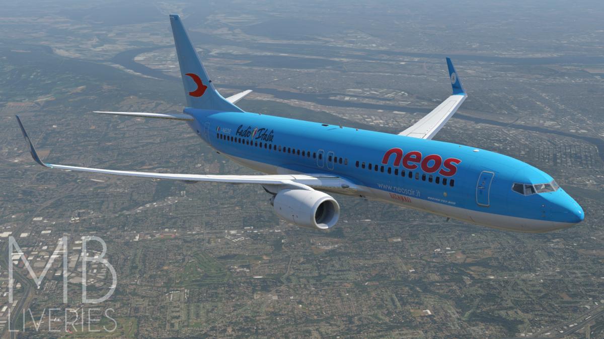 Neos - Boeing 737-800 (Default) - XP11 - Aircraft Skins - Liveries