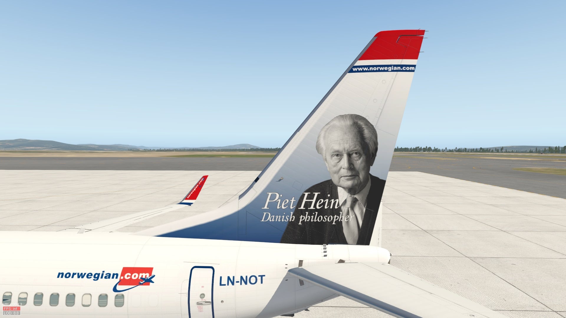 Default 737 800 Norwegian Piet Hein LN-NOT - Aircraft Skins
