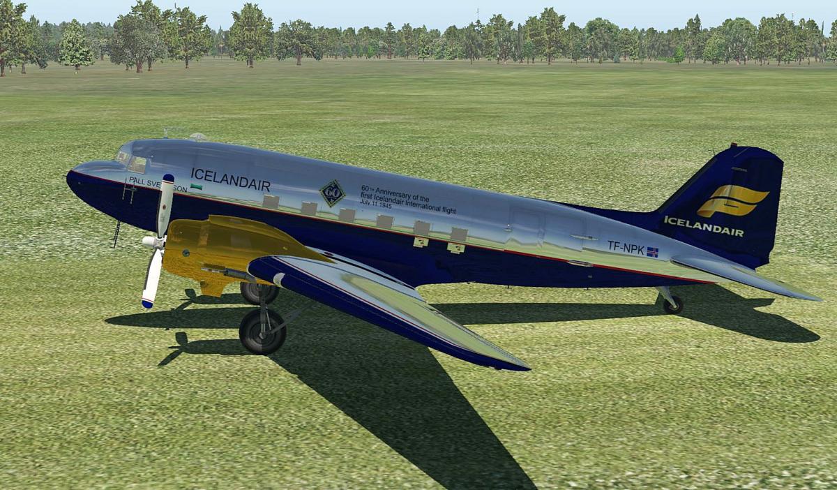 Icelandair DC-3 TF-NPK 60th Anniversary (Aeroworx C47 / DC3