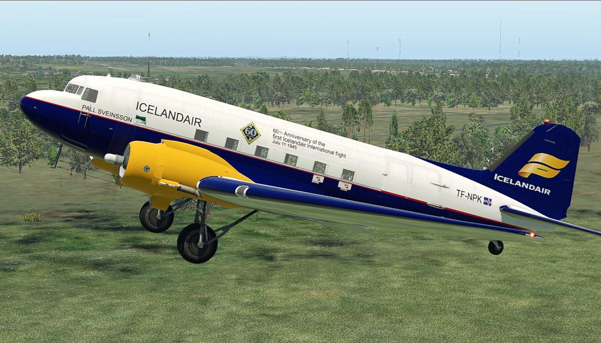 Icelandair DC-3 TF-NPK 60th Anniversary (Aeroworx C47 / DC3