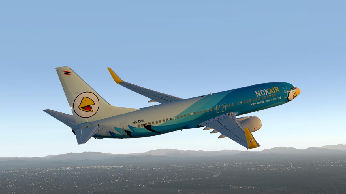 NOK Air Boeing 737-800 Default / Zibo (HS-DBD) - Aircraft Skins