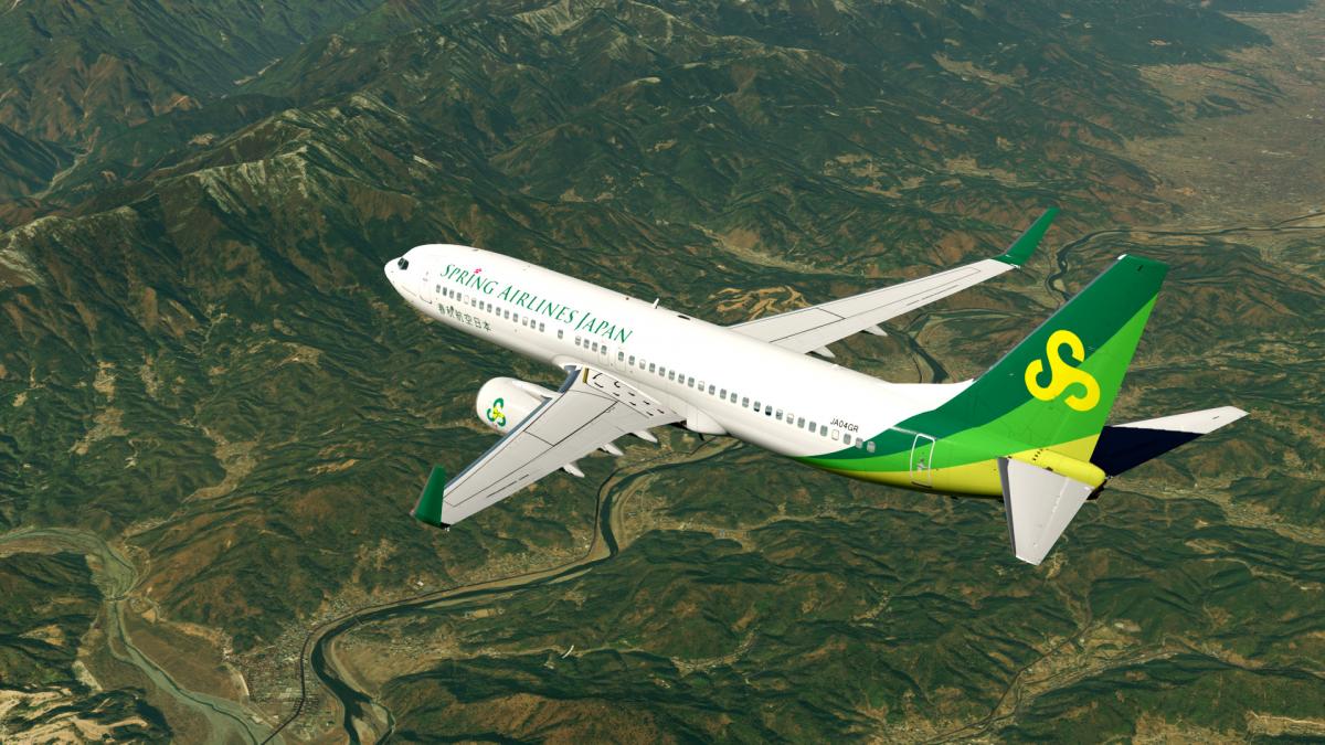 Spring Air Japan Boeing 737-800 Default / Zibo (JA04GR) - Aircraft