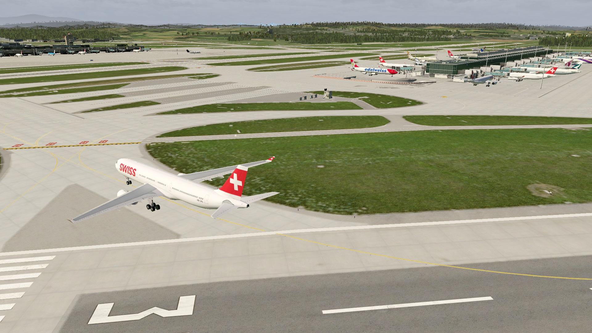 Aerosoft Zurich LSZH Ground Routes World Traffic 3 - World Traffic