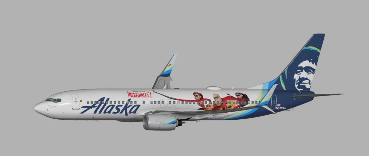 737-800SSW ZIBO Alaska 