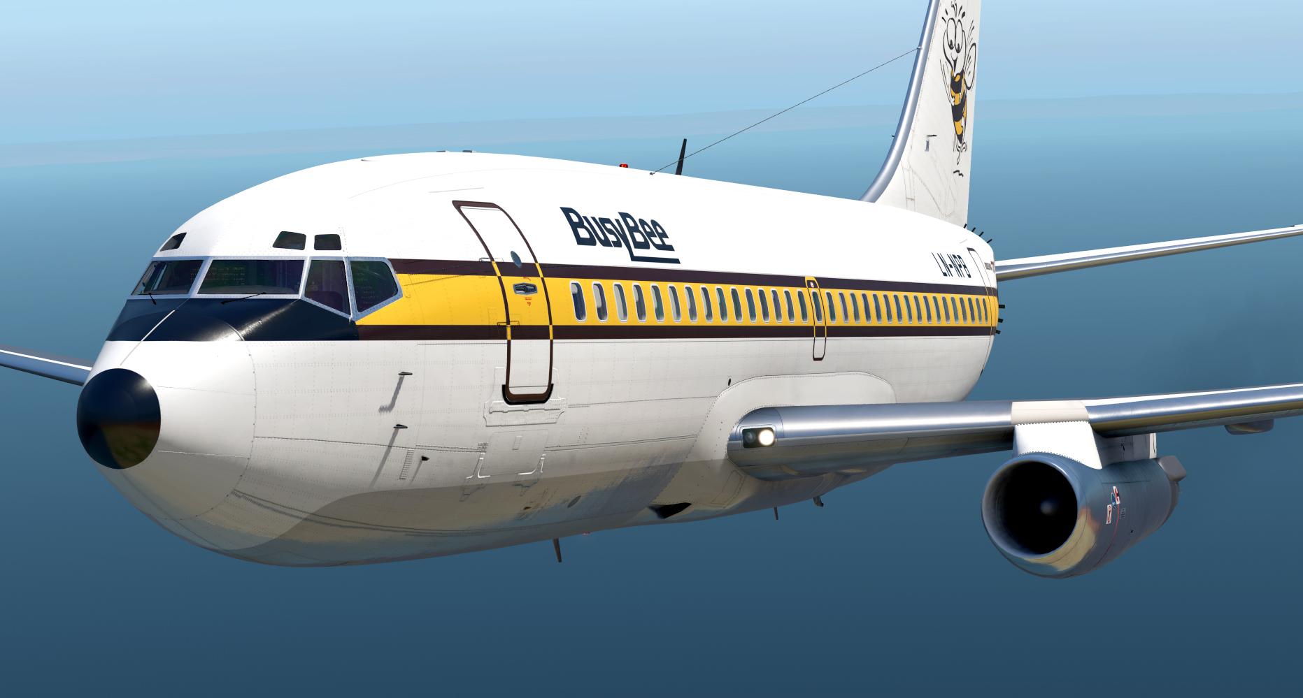 Busy Bee Norway LN-NPB Black Logo with Tail Stripes from for 732