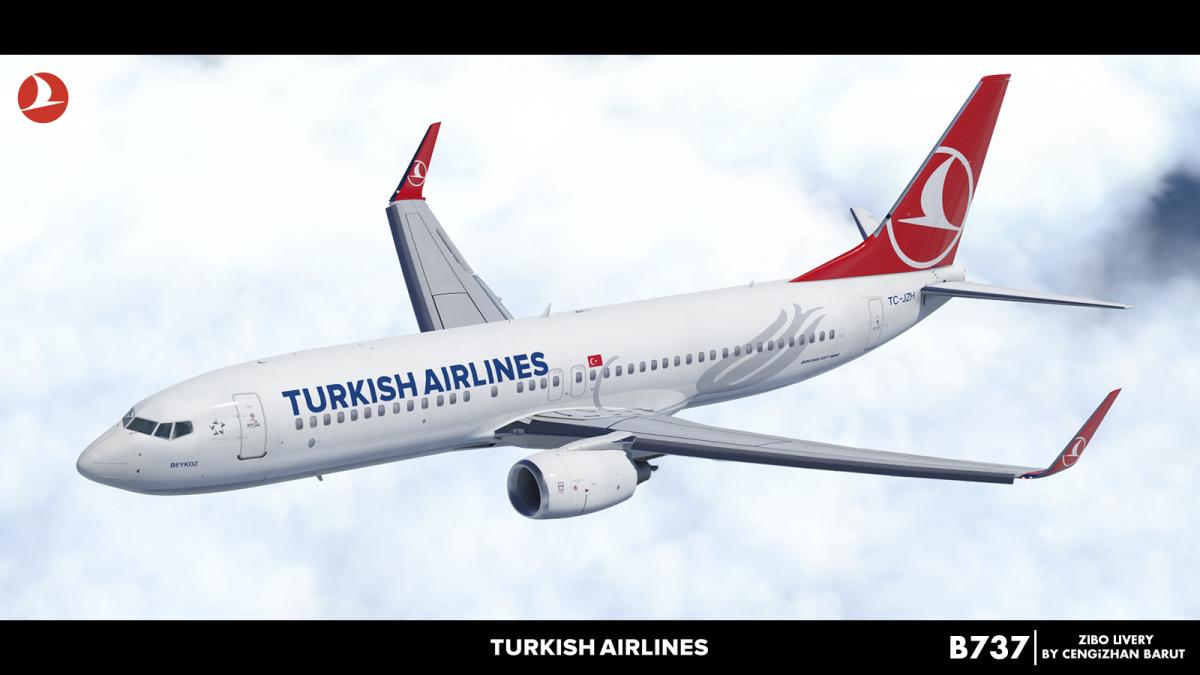 Zibo 737-800 - Turkish Airlines - Aircraft Skins - Liveries - X