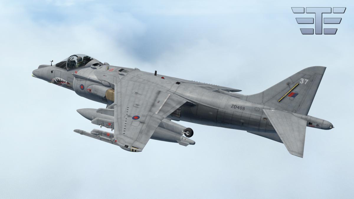 X-Trident - Harrier - GR 9 - ZD408 20(r)SQN - Sharkmouth