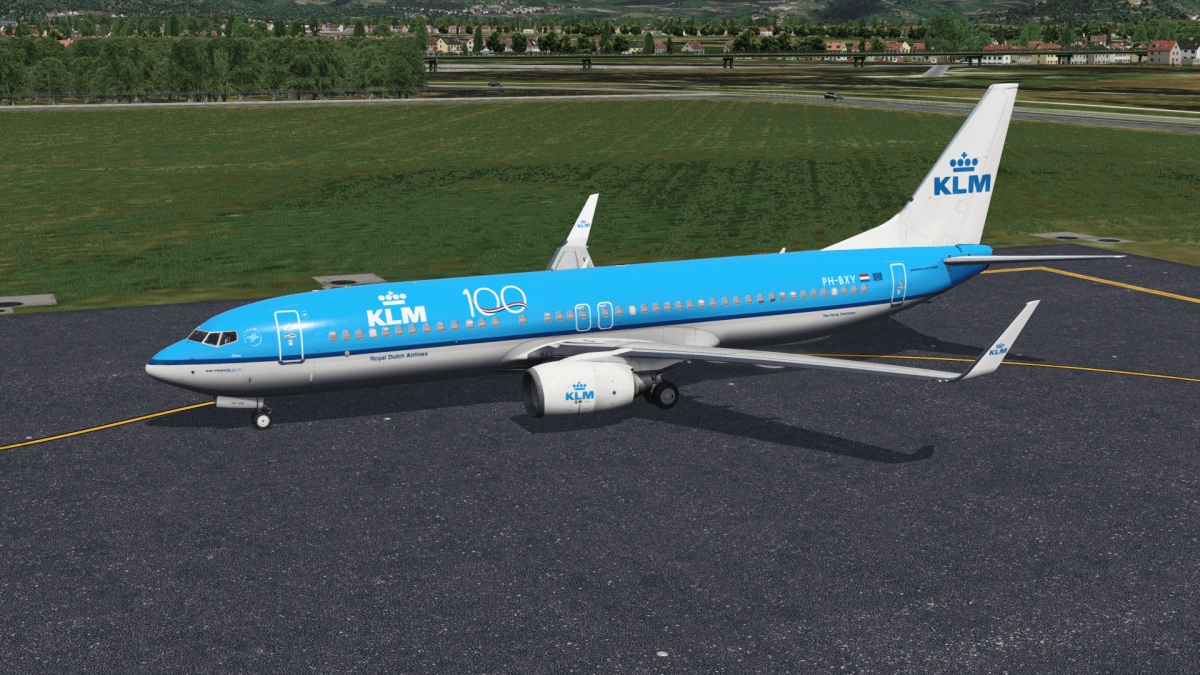 PH-BXY 100 years KLM livery Zibo 737-800 3.31+ - Aircraft Skins