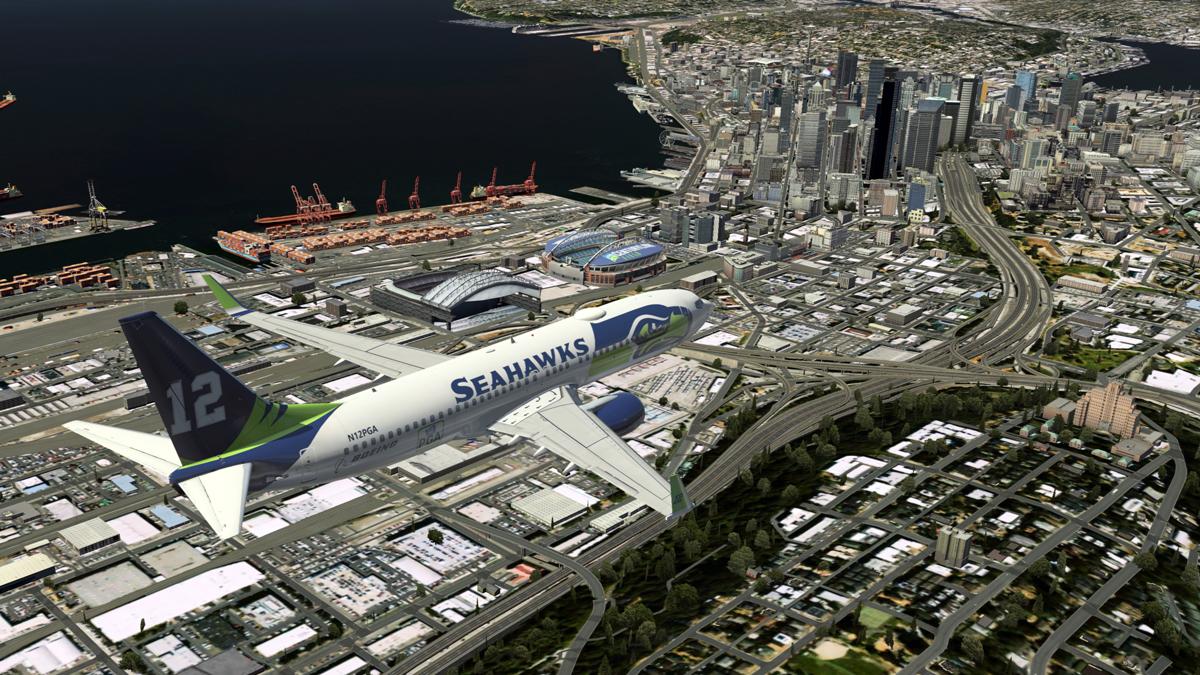 Zibo/Default 737-800 Seattle Seahawks 12th man - Aircraft Skins