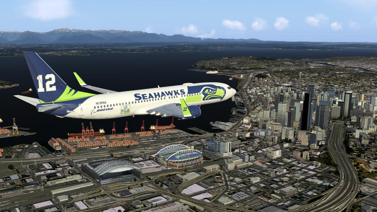Zibo/Default 737-800 Seattle Seahawks 12th man - Aircraft Skins
