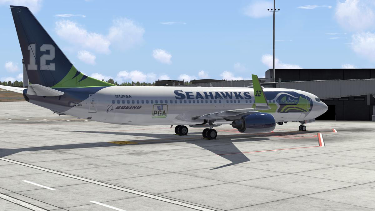 Zibo/Default 737-800 Seattle Seahawks 12th man - Aircraft Skins