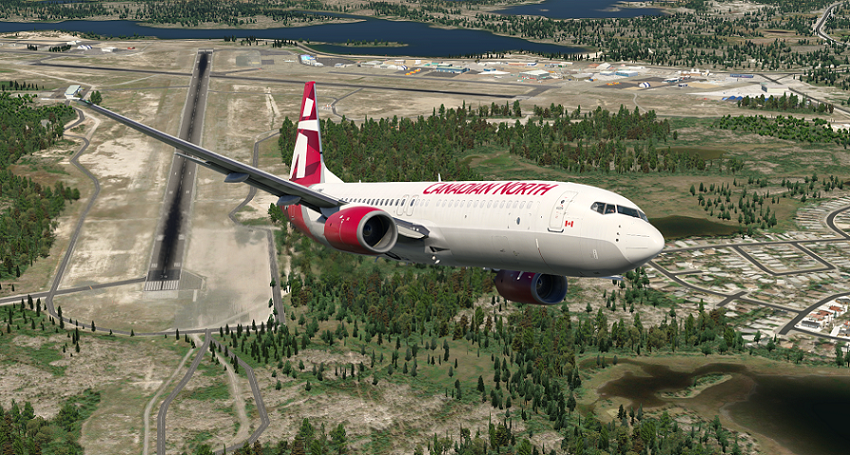 Canadian North NC Combi (Fictional livery) for 737-800 Zibo Mod