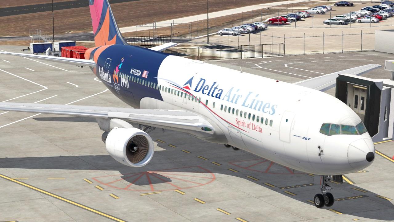 Flight Factor 767-200 1996 Olympics - Aircraft Skins - Liveries