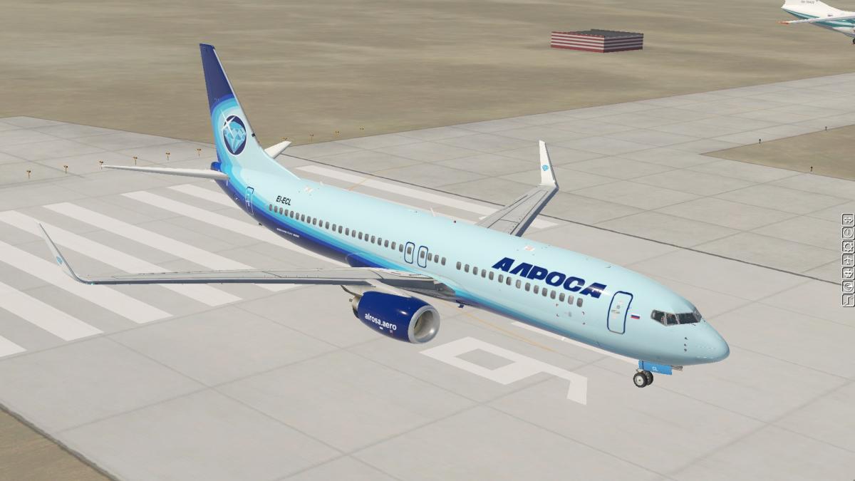 Boeing 737-800 Alrosa pack (Zibo 3.39+) - Aircraft Skins
