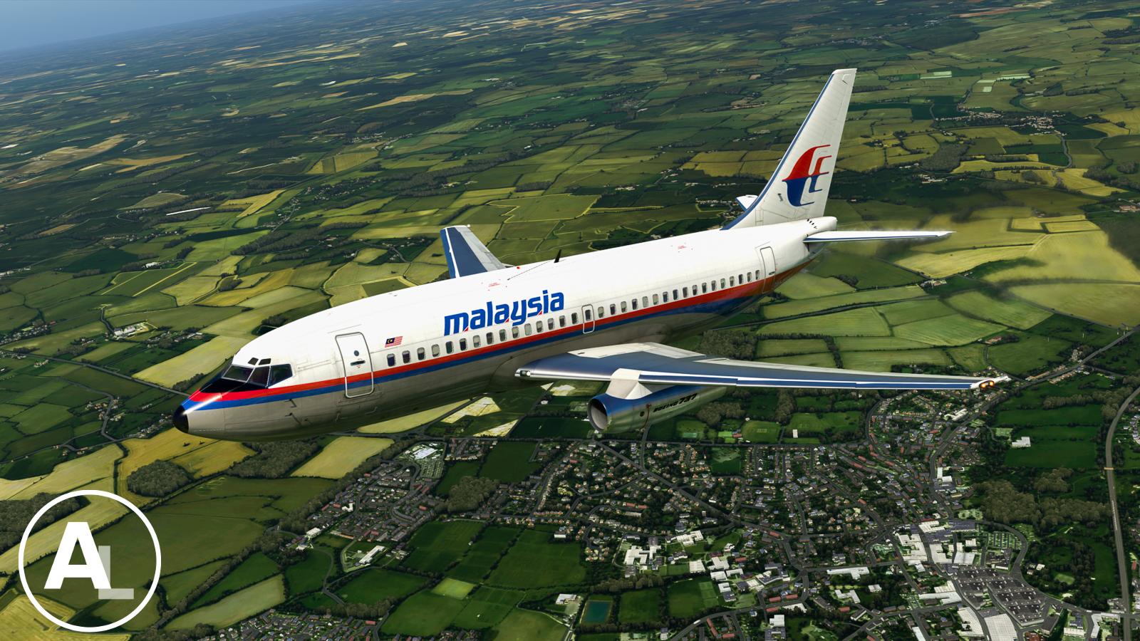 Malaysia Airlines B737-200 Flyjsim - 732 TwinJet Paints - X-Plane