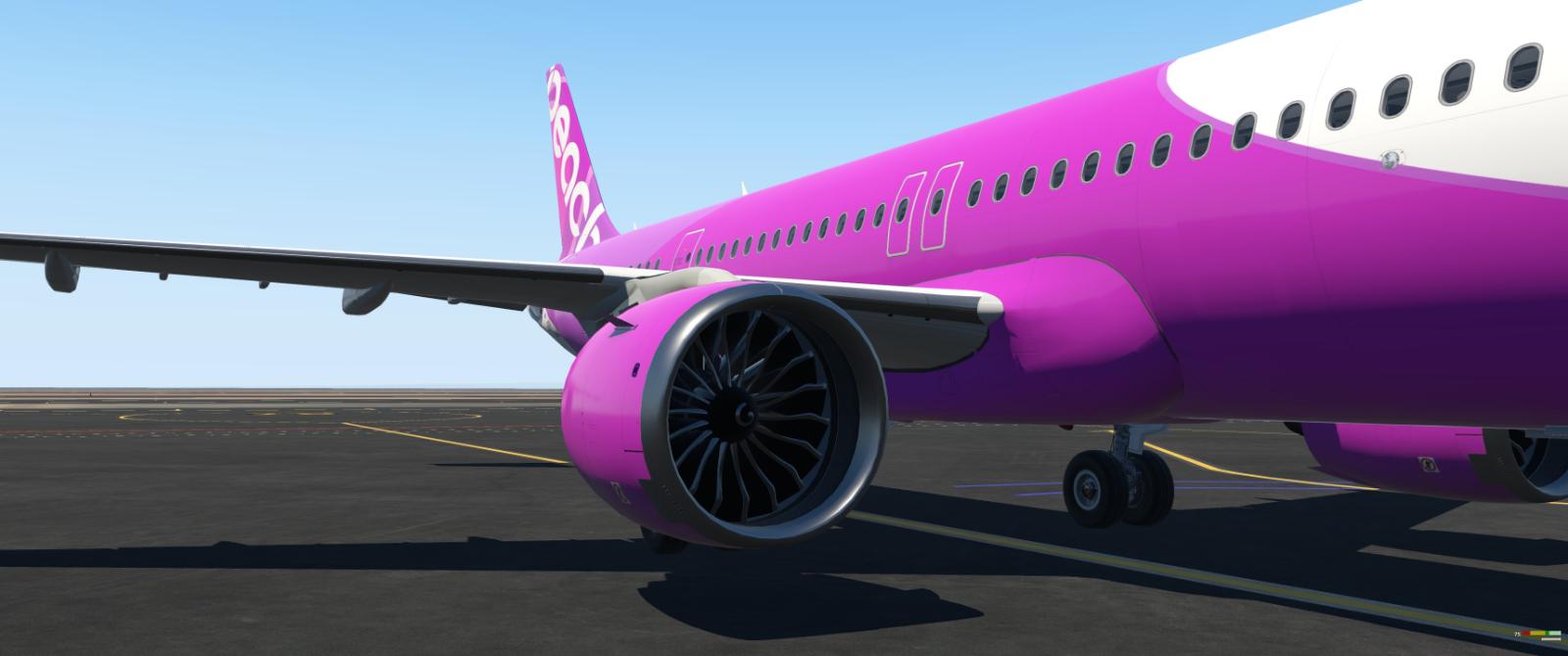 ToLiss A321neo - Peach Aviation (JA901P) - Aircraft Skins