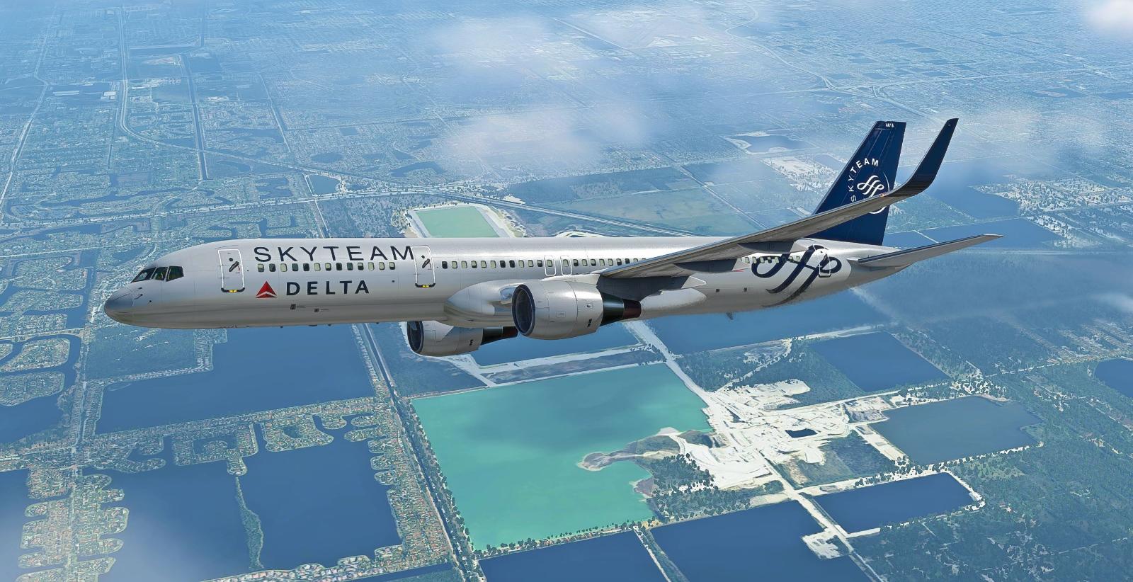 Flight Factor 757-200 v2 - Delta Airlines Skyteam - N722TW